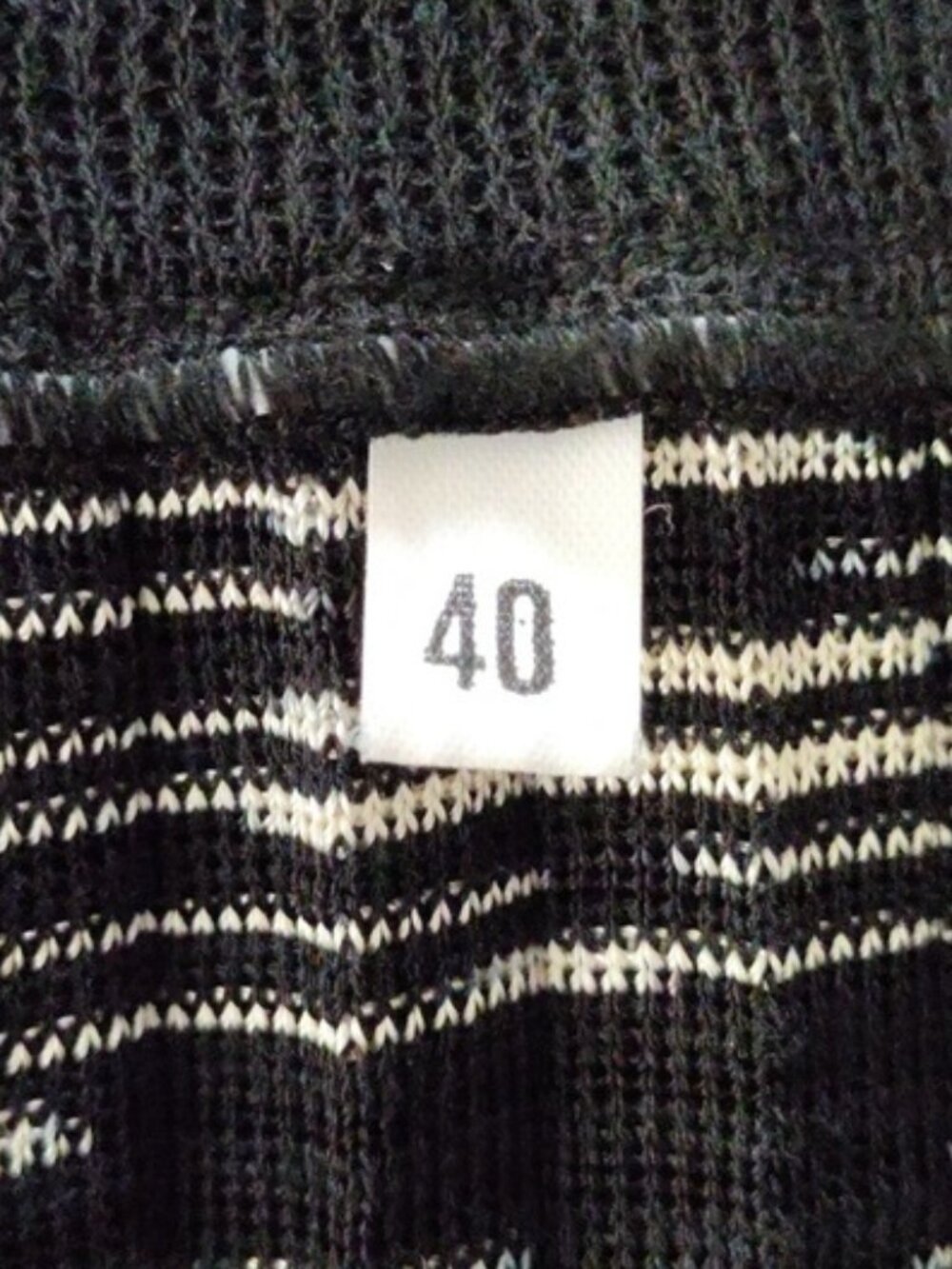 Black and white pleated elastic waist skirt 40 US 4 - Picture 6 of 6